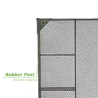 Mind Reader 11.75" Black 2-Piece Mesh Deep Drawer Organizer