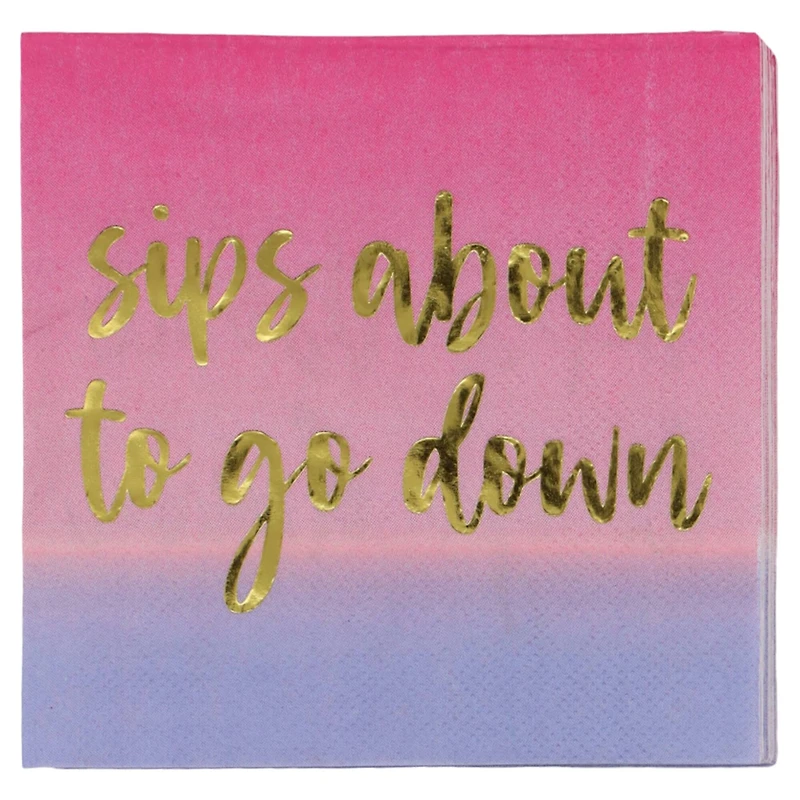 Sips About to Go Down Beverage Napkins, 20ct. by Celebrate It™