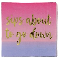 Sips About to Go Down Beverage Napkins, 20ct. by Celebrate It™