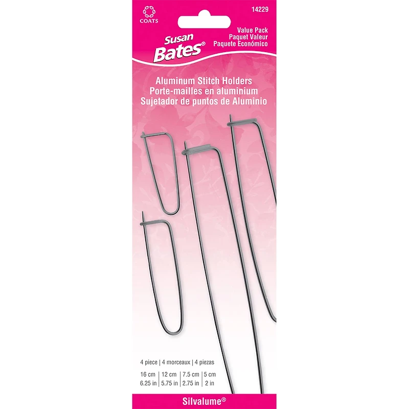 Susan Bates® Aluminum Stitch Holders, 4ct.