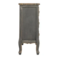 Hello Honey® Distressed Black Wood Dresser Cabinet