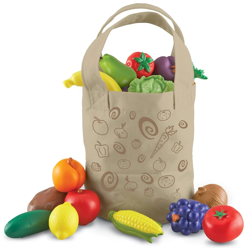 Learning Resources New Sprouts Fresh Picked Fruit & Veggie Tote
