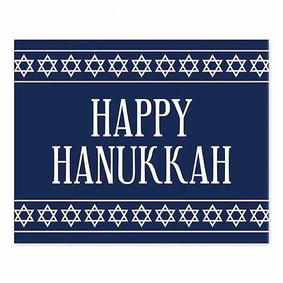 Happy Hanukkah Stars 8x10 Tabletop Canvas