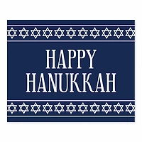Happy Hanukkah Stars 8x10 Tabletop Canvas