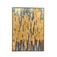 Brown Contemporary Abstract Canvas Wall Art, 47" x 36"