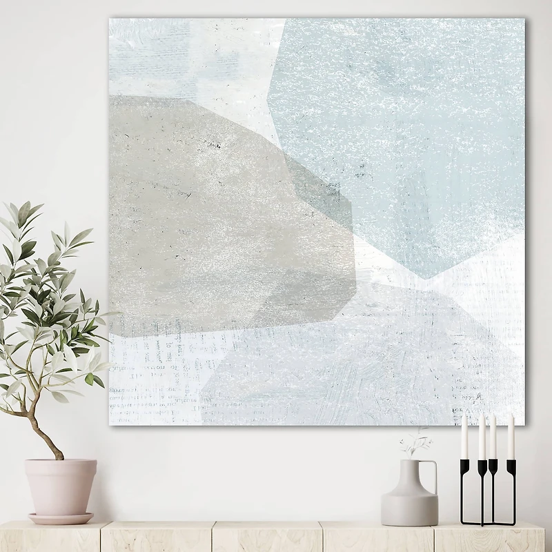 Designart - Grey and White Collage I