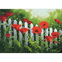Crafting Spark Garden Poppies Diamond Painting Kit