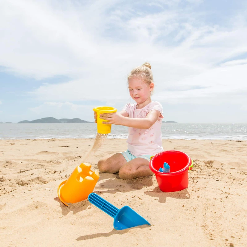 Hape 5-In-1 Beach Kids Sand & Water Toy Set