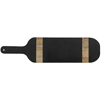 Hello Honey® 27" Black Oval Mango Wood Cheese & Cutting Board