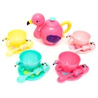 Zoo Troop Flamingo Teapot Animal Themed Tea Party Gift Set