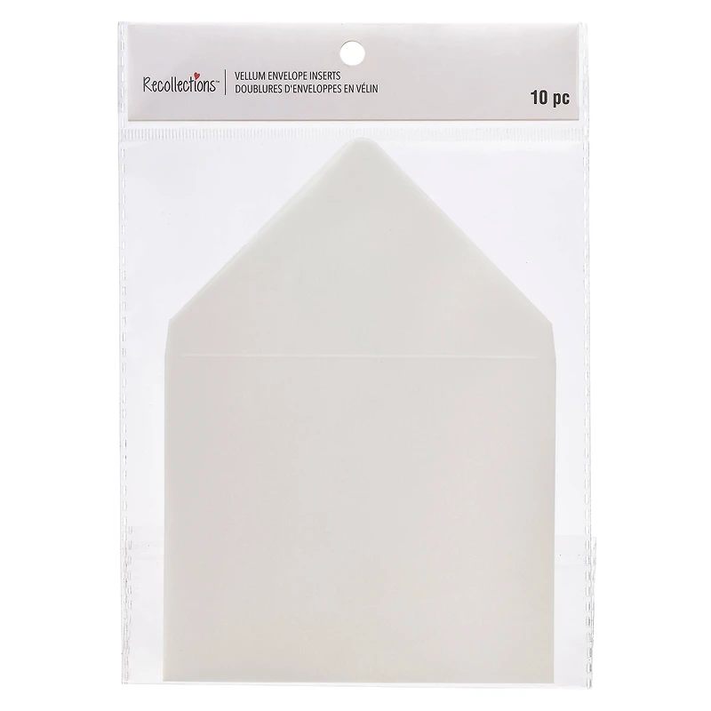A2 White Vellum Envelope Inserts by Recollections™, 10ct.