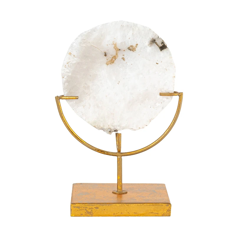 Hello Honey® Natural Agate Decor On Stand (Each One Will Vary)