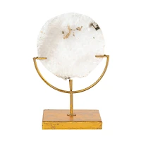 Hello Honey® Natural Agate Decor On Stand (Each One Will Vary)