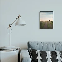 Stupell Industries Vineyard Landscape Wall Art in Black Frame