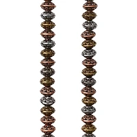 Carved Metal Bicone Beads, 6mm by Bead Landing™