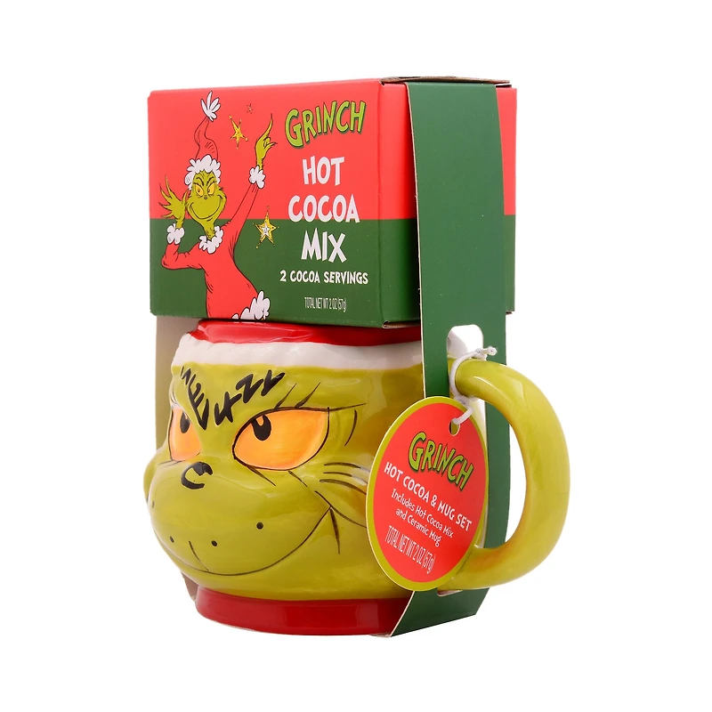 The Grinch Figural Mug & Cocoa Set