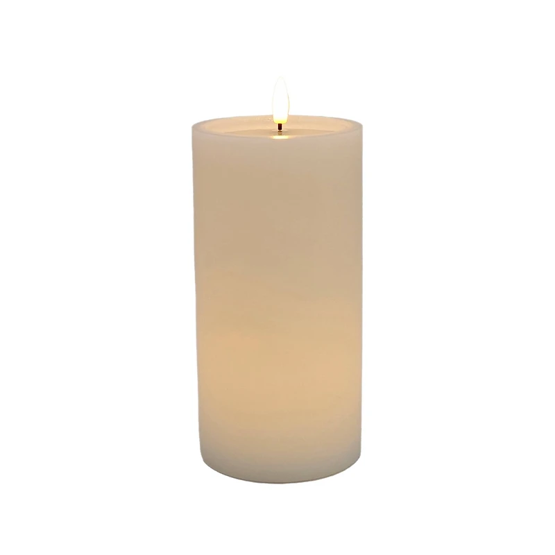 4" x 8" LED Wax Pillar Flickering Candle by Ashland