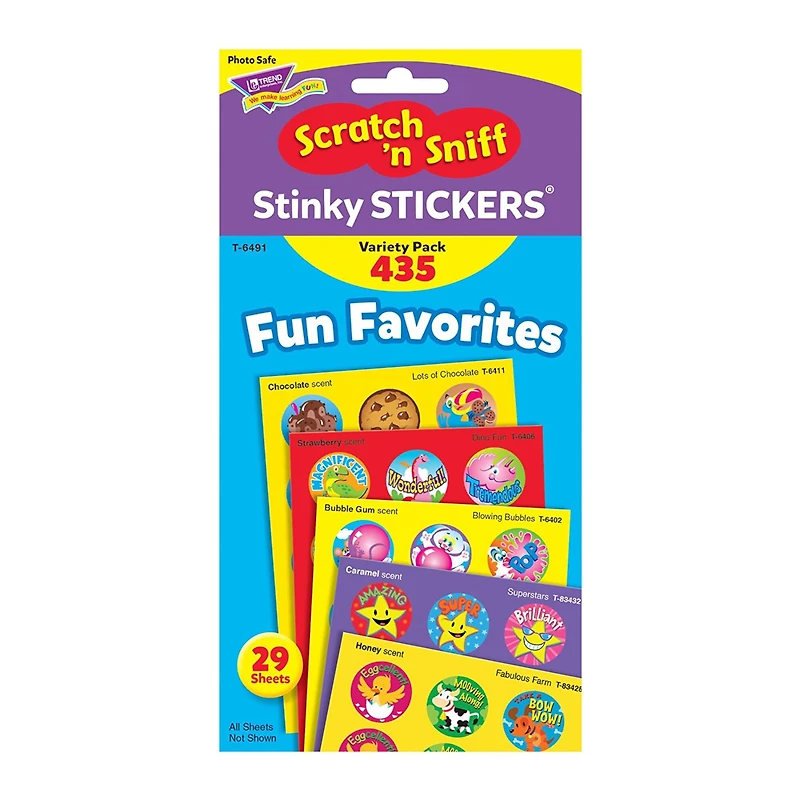 Trend Enterprises® Fun Favorites Scented Stickers Variety Pack