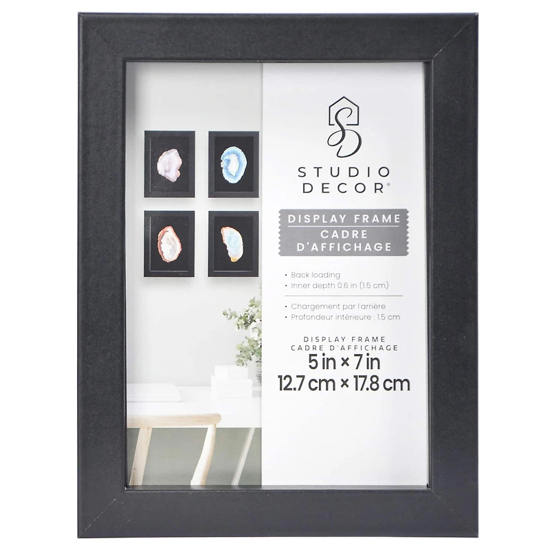 4 Pack 5" x 7" Black Back Loading Shadow Box by Studio Décor®