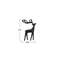 Hello Honey® 5.5" Black Decorative Standing Reindeer