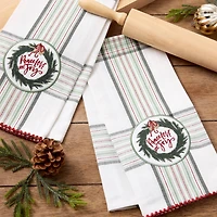 Peace Love Joy Embellished Dishtowel Set/2