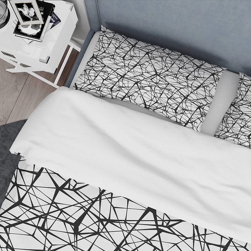 Designart 'Web Pattern' Modern & Contemporary Bedding Set