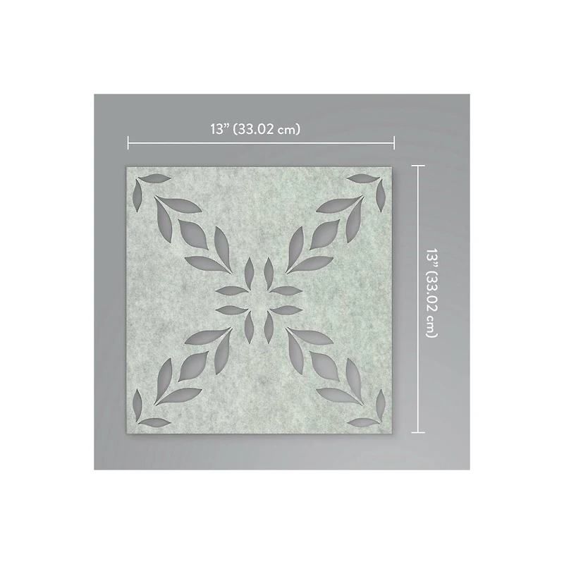 RoomMates White Botanical Trellis Acoustical Peel & Stick Tiles