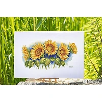 Merejka Bright Sunflowers Counted Cross Stitch Kit