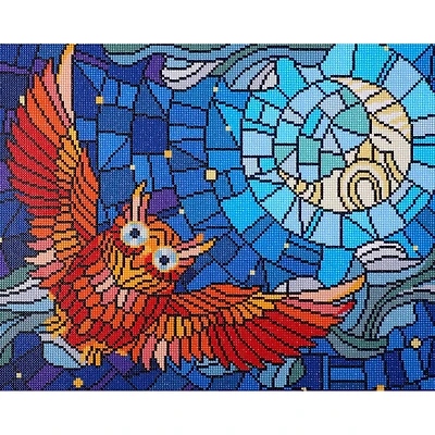 Diamond Art® Stain Glass Owl Advanced Kit