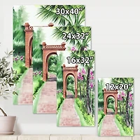 Designart - Traditional Gate In Tropical Oasis