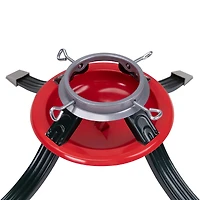 Metal Tree Stand for Live Christmas Trees - 22" - Red and Green