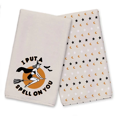 Retro Witch Tea Towel Set