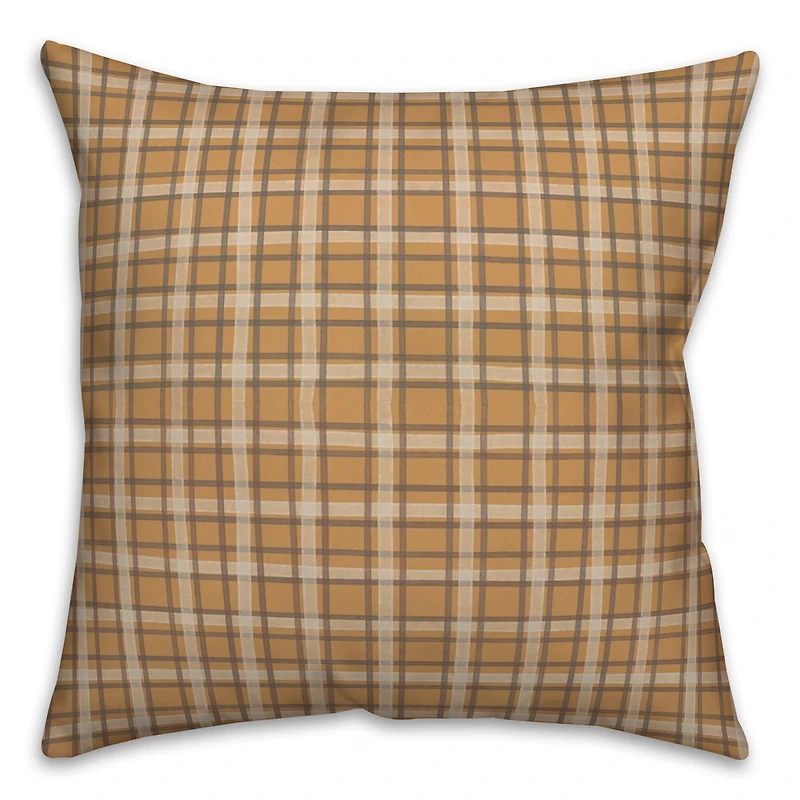 Multi Plaid Throw Pillow