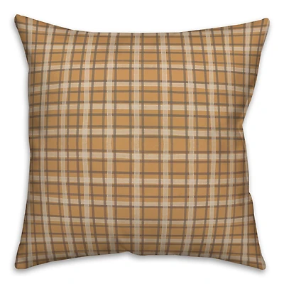 Multi Plaid Throw Pillow
