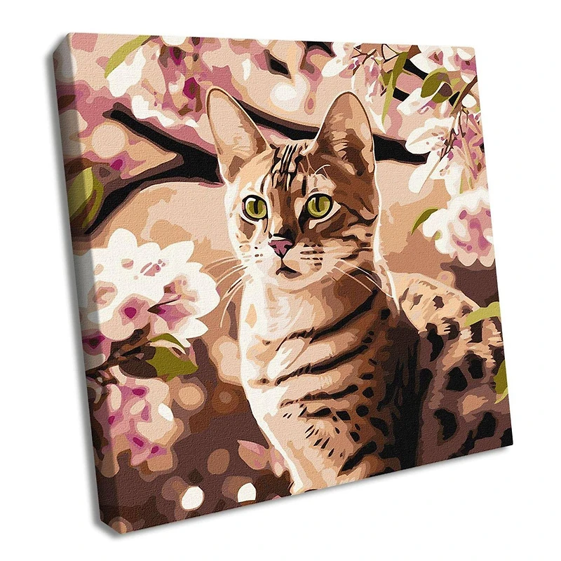Ideyka Kitten in the Garden Painting by Numbers Kit