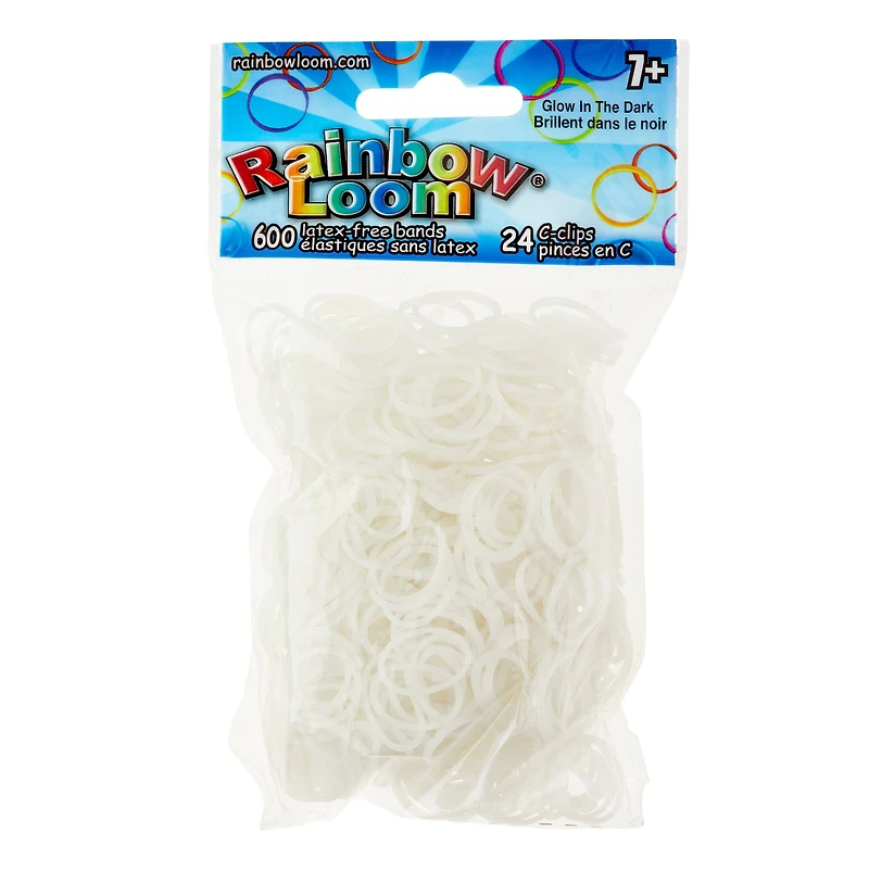 12 Pack: Rainbow Loom® Glow in the Dark Refill Bands