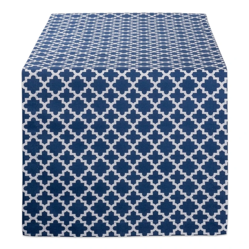 DII® 108" Nautical Blue Lattice Table Runner