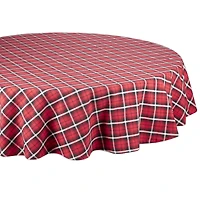 DII® 70" Glad Tidings Plaid Tablecloth