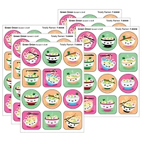 TREND Enterprises® Totally Ramen, Green Onion Scent Scratch 'n Sniff Stinky Stickers®, 6 Packs of 48