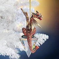 Design Toscano Diamond Dragon 2019 Gothic Holiday Ornament