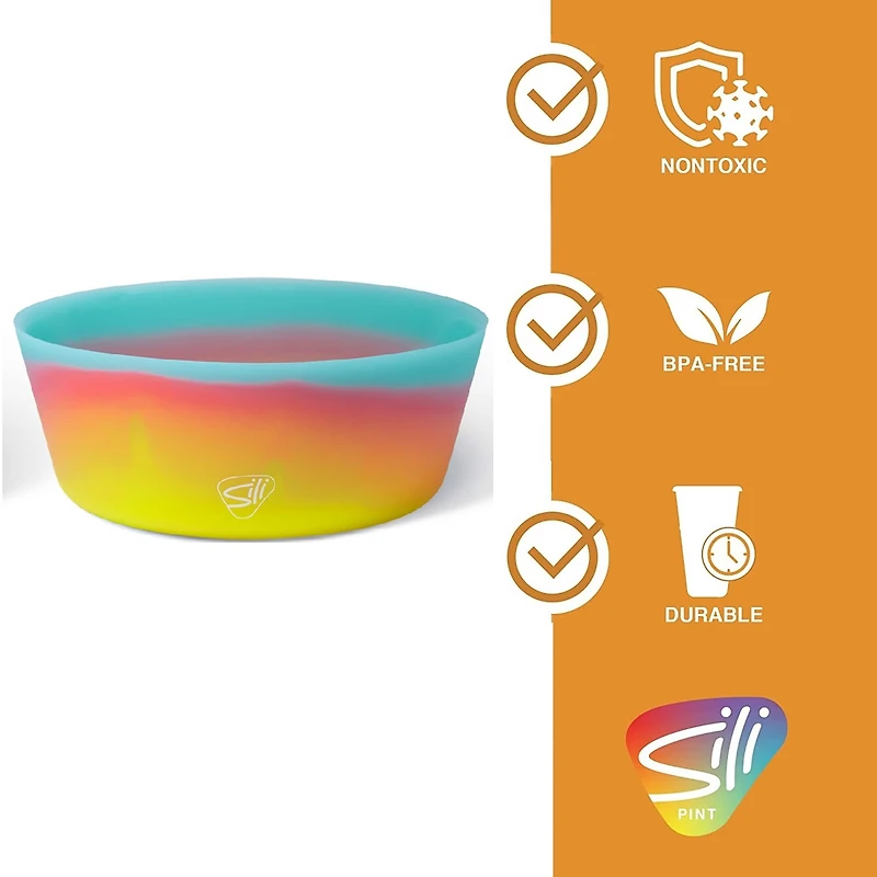 Silipint® 18oz. Aqua & Aurora Silicone Squeeze-A-Bowl Set