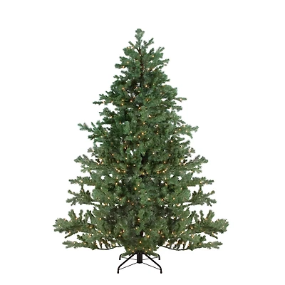 7.5ft. Pre-Lit Mountain Pine Artificial Christmas Tree, Clear Lights