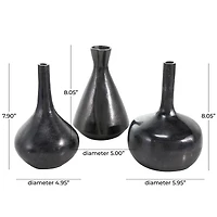 CosmoLiving by Cosmopolitan Contemporary Aluminum Vase Set