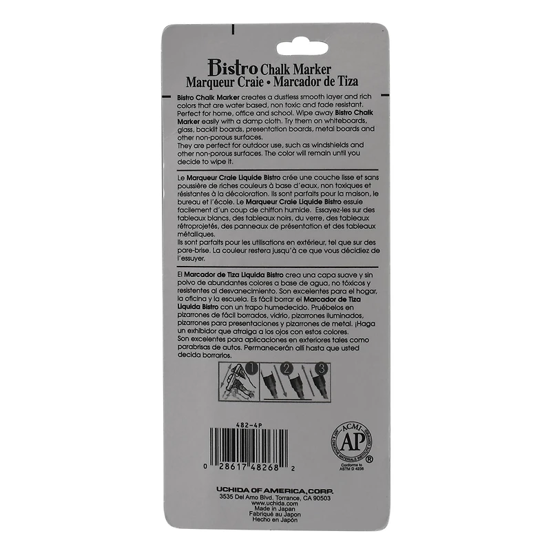 Marvy® Uchida Bistro Fine Point Pastel Chalk Markers