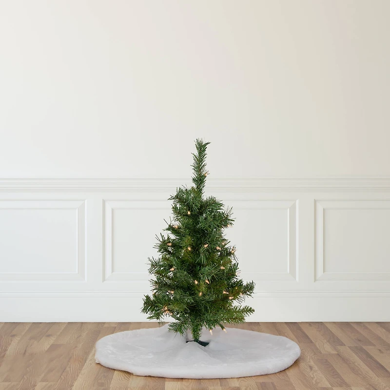 2ft. Pre-Lit Aspen Pine Artificial Christmas Tree, Clear Lights
