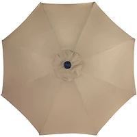 9ft. Solar Lighted Outdoor Patio Market Umbrella