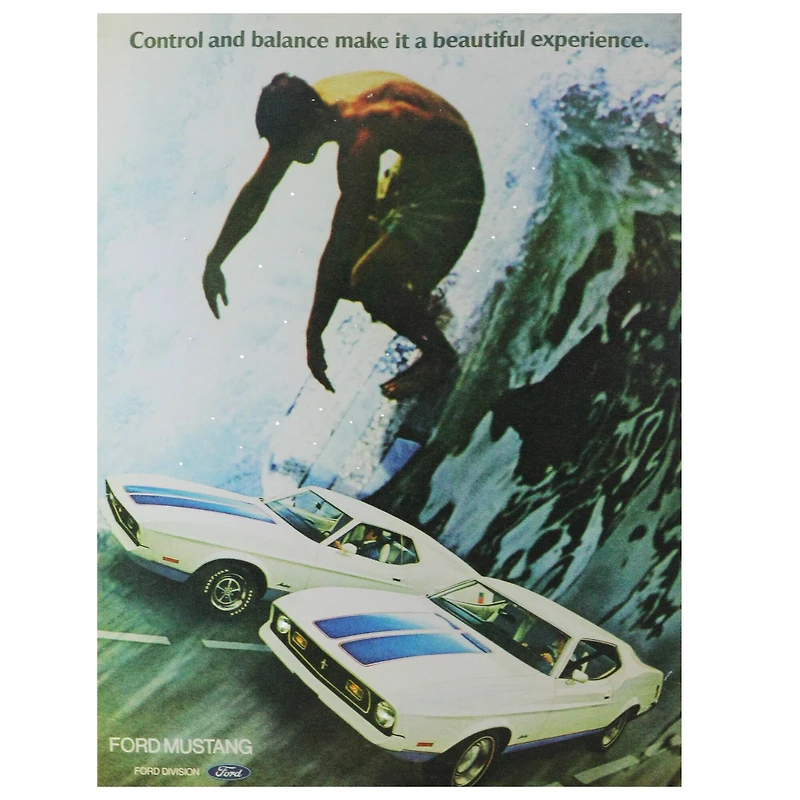 Fiber Optic & LED Ford Mustang Canvas Wall Art