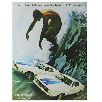 Fiber Optic & LED Ford Mustang Canvas Wall Art