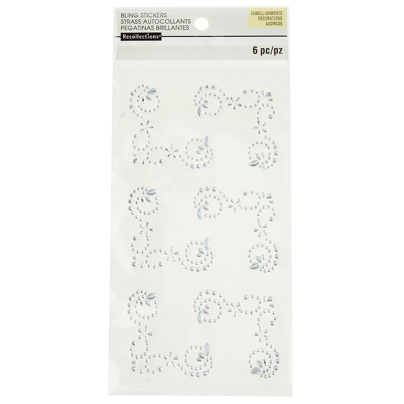 12 Packs: 6 ct. (72 total) Photo Corner Adhesive Rhinestones by Recollections™