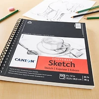 6 Pack: Canson® Universal™ Sketch Pad, 9" x 12"